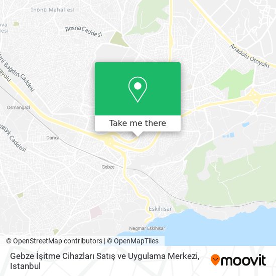Gebze İşitme Cihazları Satış ve Uygulama Merkezi map