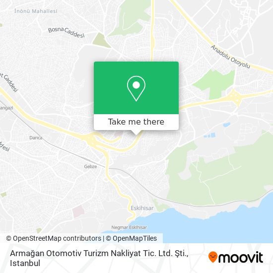 Armağan Otomotiv Turizm Nakliyat Tic. Ltd. Şti. map