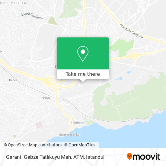 Garanti Gebze Tatlıkuyu Mah. ATM map