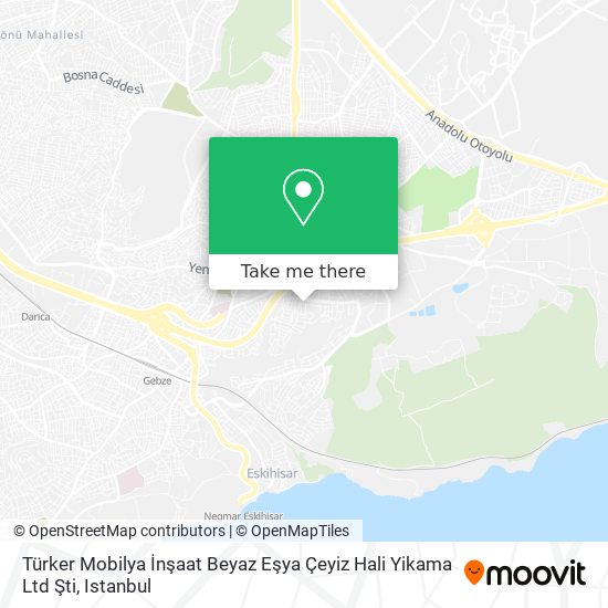 Türker Mobilya İnşaat Beyaz Eşya Çeyiz Hali Yikama Ltd Şti map