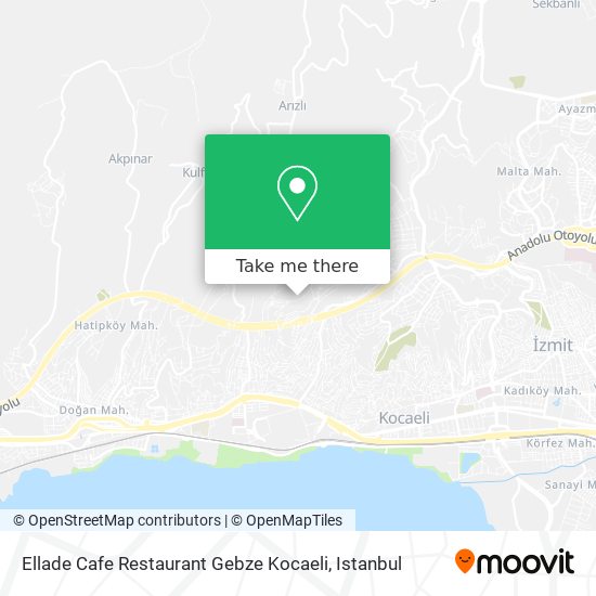 Ellade Cafe Restaurant Gebze Kocaeli map