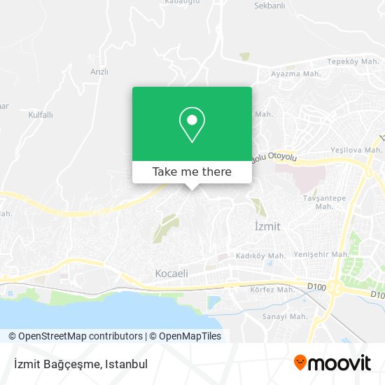 İzmit Bağçeşme map
