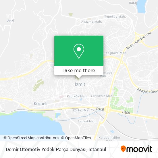 Demir Otomotiv Yedek Parça Dünyası map