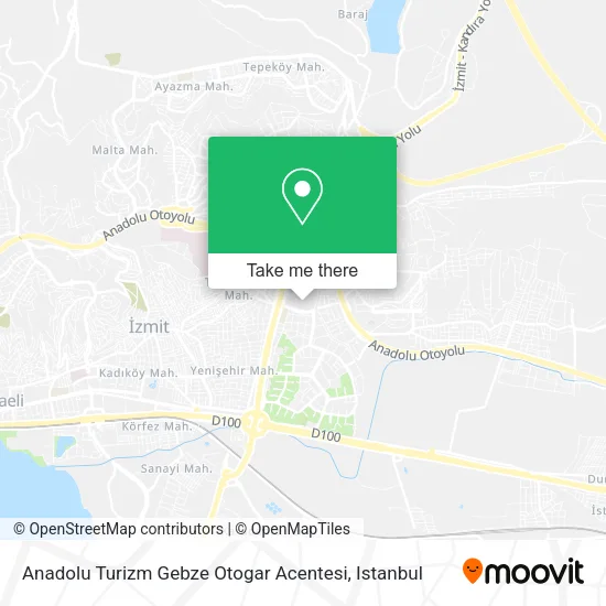 Anadolu Turizm Gebze Otogar Acentesi map