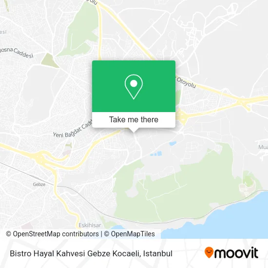 Bistro Hayal Kahvesi Gebze Kocaeli map