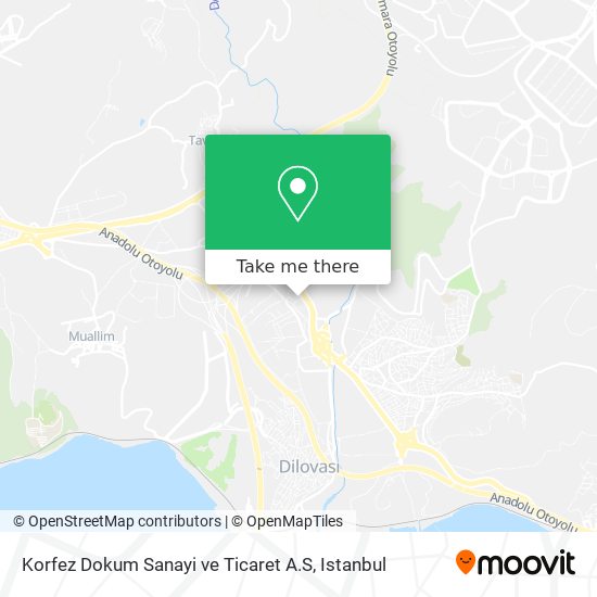 Korfez Dokum Sanayi ve Ticaret A.S map