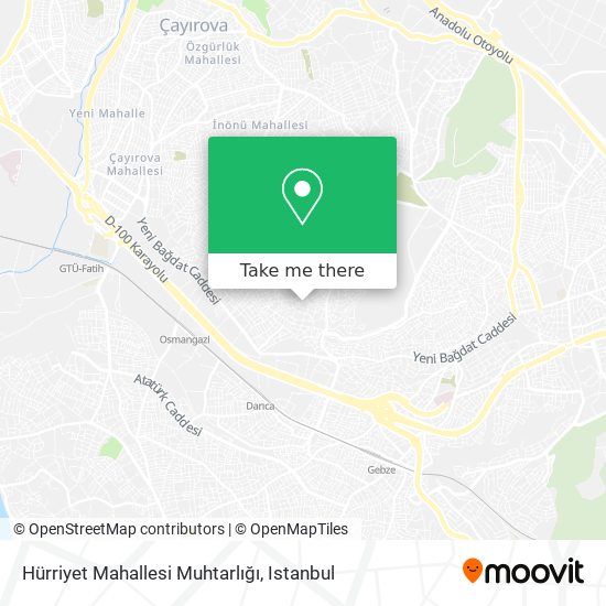 Hürriyet Mahallesi Muhtarlığı map