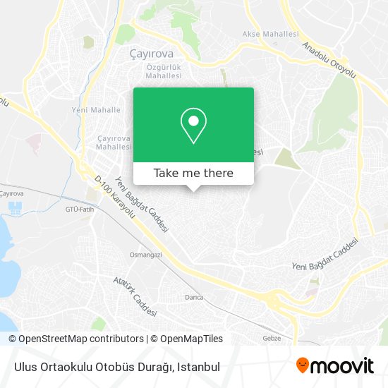 Ulus Ortaokulu Otobüs Durağı map