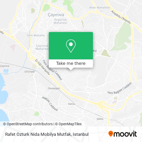 Rafet Ozturk Nida Mobilya Mutfak map