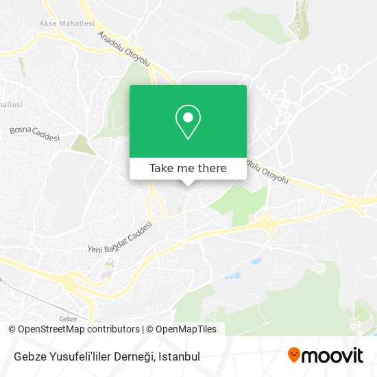 Gebze Yusufeli'liler Derneği map