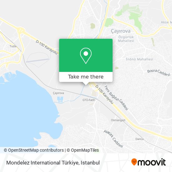 Mondelez International Türkiye map