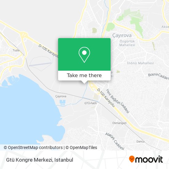 Gtü Kongre Merkezi map