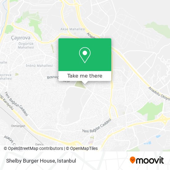 Shelby Burger House map