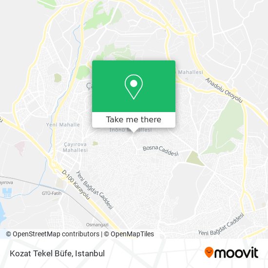 Kozat Tekel Büfe map