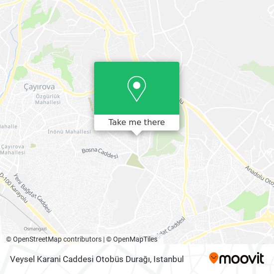 Veysel Karani Caddesi Otobüs Durağı map
