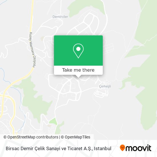 Birsac Demir Çelik Sanayi ve Ticaret A.Ş. map