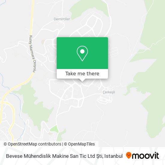 Bevese Mühendislik Makine San Tic Ltd Şti map