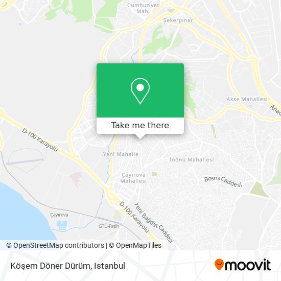 Köşem Döner Dürüm map