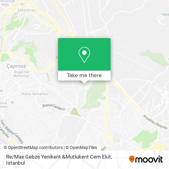 Re / Max Gebze Yenikent &Mutlukent Cem Ekit map