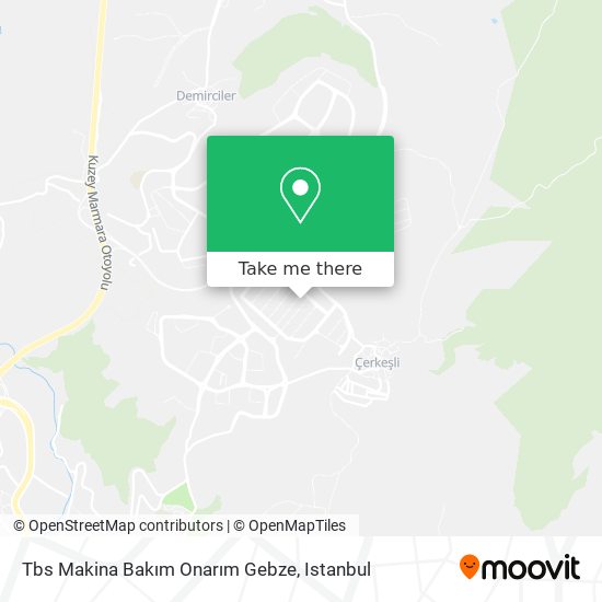 Tbs Makina Bakım Onarım Gebze map