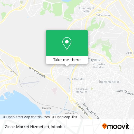 Zincir Market Hizmetleri map