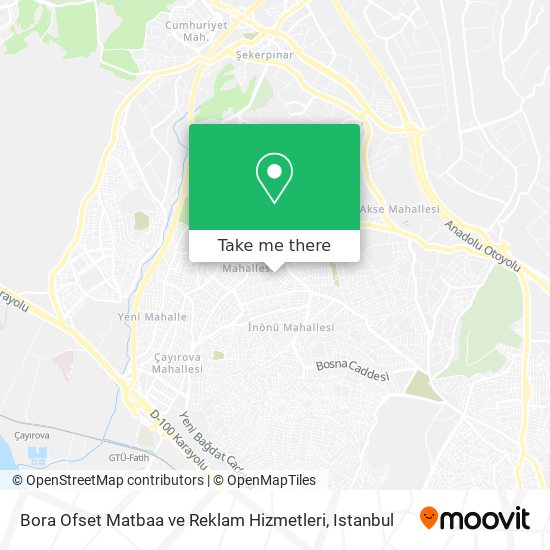 Bora Ofset Matbaa ve Reklam Hizmetleri map