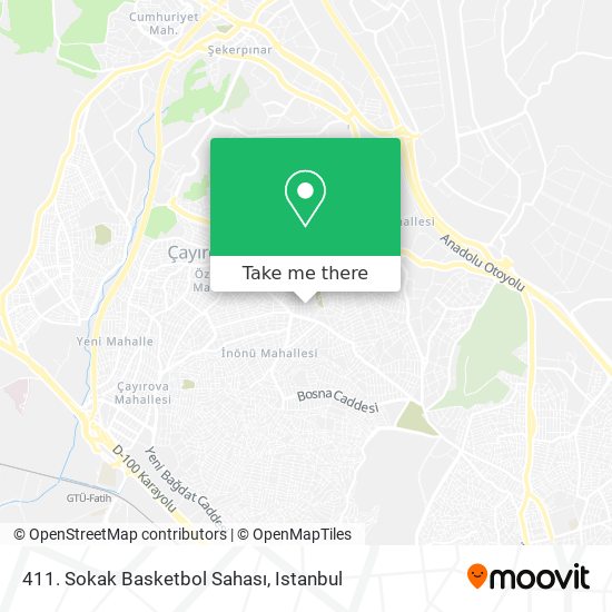 411. Sokak Basketbol Sahası map