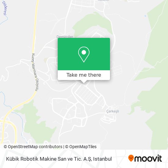 Kübik Robotik Makine San ve Tic. A.Ş map