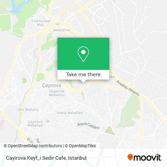 Cayirova Keyf_i Sedir Cafe map
