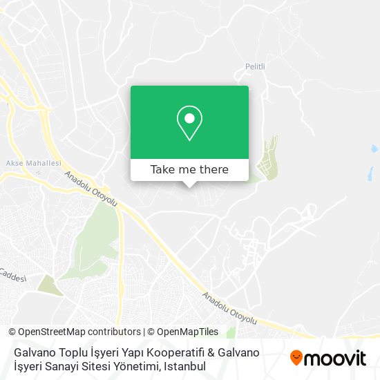 Galvano Toplu İşyeri Yapı Kooperatifi & Galvano İşyeri Sanayi Sitesi Yönetimi map