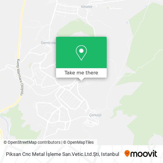 Piksan Cnc Metal İşleme San.Vetic.Ltd.Şti map