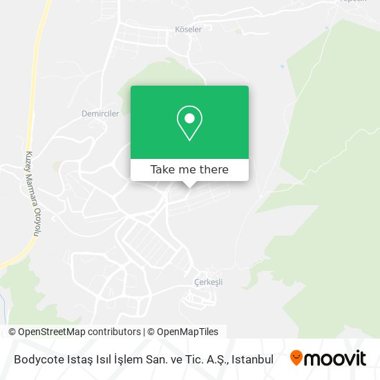 Bodycote Istaş Isıl İşlem San. ve Tic. A.Ş. map