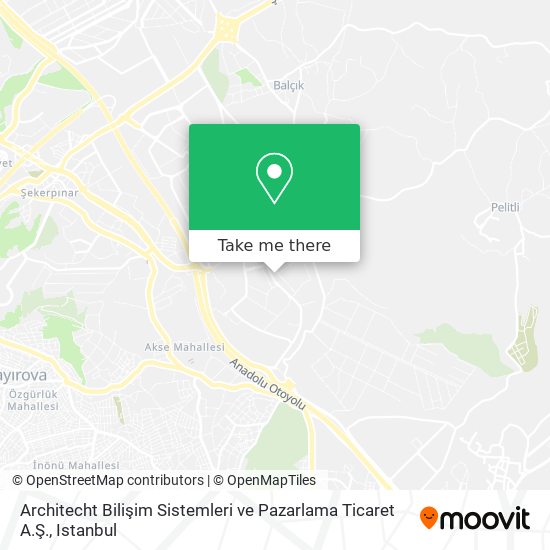 Architecht Bilişim Sistemleri ve Pazarlama Ticaret A.Ş. map