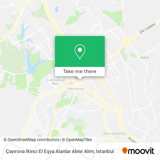 Çayırova Ikinci El Eşya Alanlar Alınır Alım map