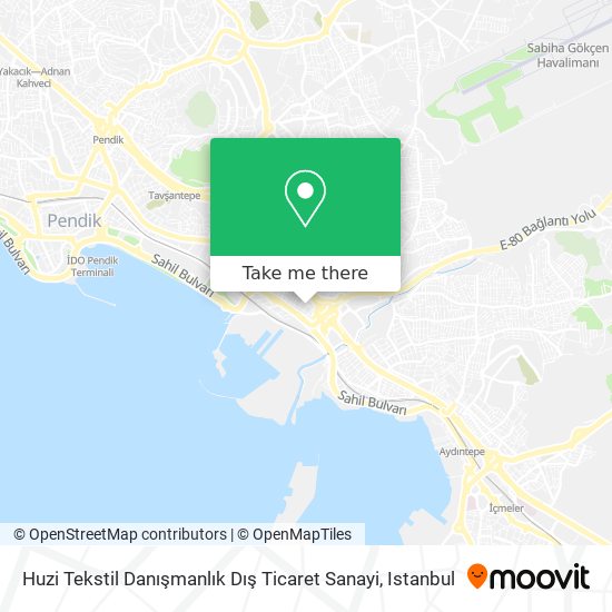 Huzi Tekstil Danışmanlık Dış Ticaret Sanayi map