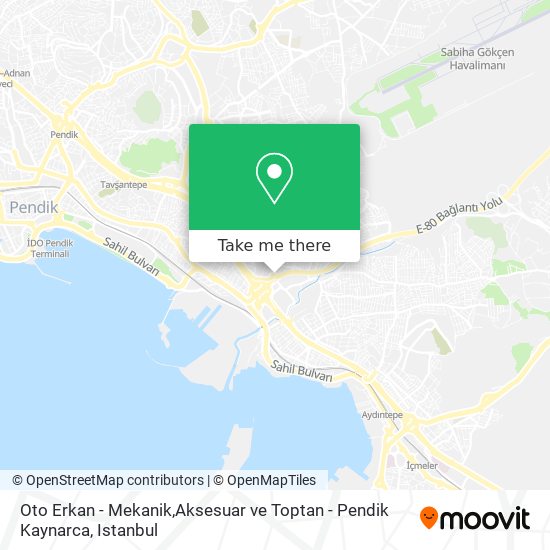 Oto Erkan - Mekanik,Aksesuar ve Toptan - Pendik Kaynarca map