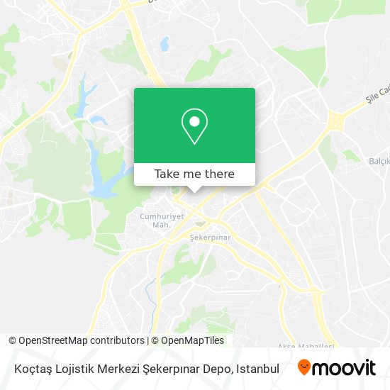 Koçtaş Lojistik Merkezi Şekerpınar Depo map