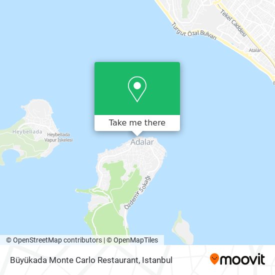 Büyükada Monte Carlo Restaurant map