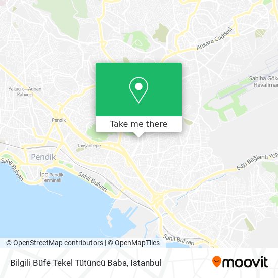 Bilgili Büfe Tekel Tütüncü Baba map