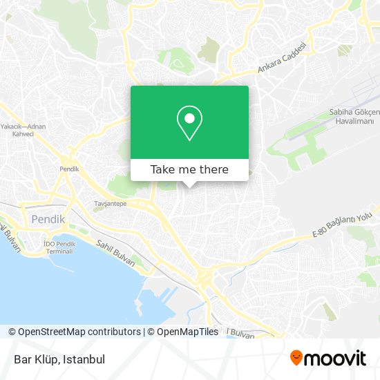 Bar Klüp map