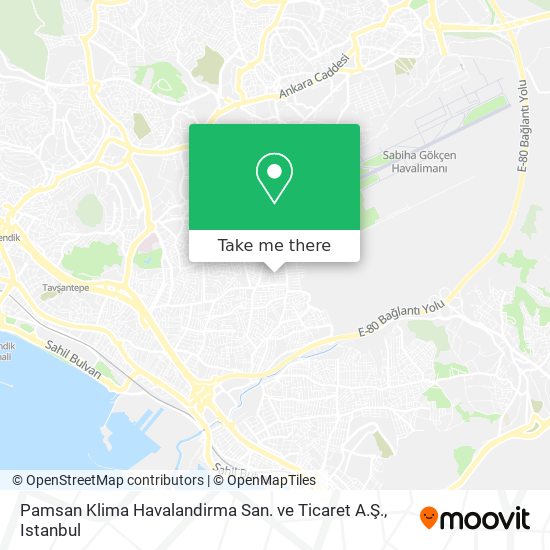 Pamsan Klima Havalandirma San. ve Ticaret A.Ş. map