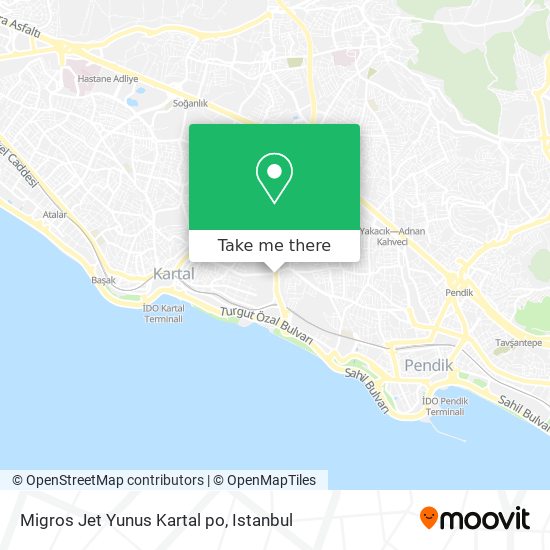 Migros Jet Yunus Kartal po map
