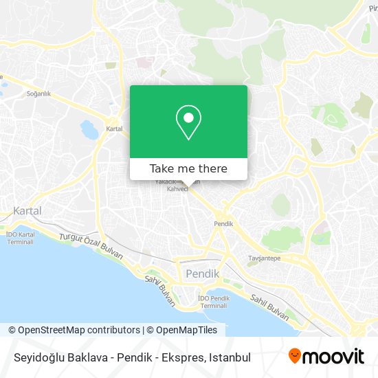 Seyidoğlu Baklava - Pendik - Ekspres map