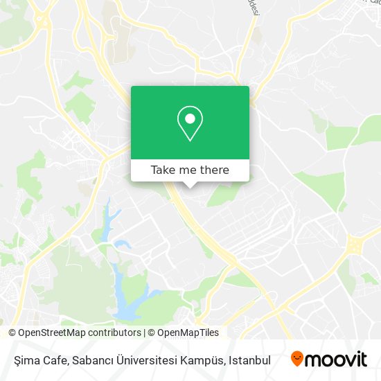 Şima Cafe, Sabancı Üniversitesi Kampüs map