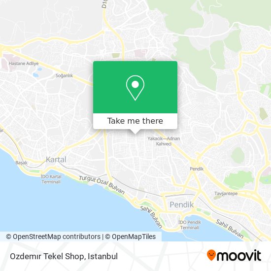 Ozdemır Tekel Shop map