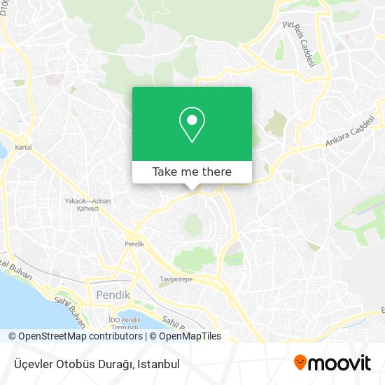 Üçevler Otobüs Durağı map