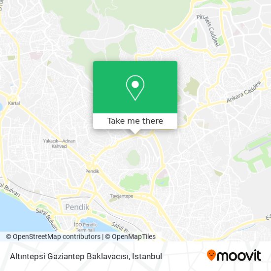 Altıntepsi Gaziantep Baklavacısı map