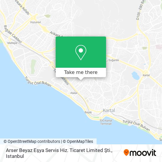 Arser Beyaz Eşya Servis Hiz. Ticaret Limited Şti. map