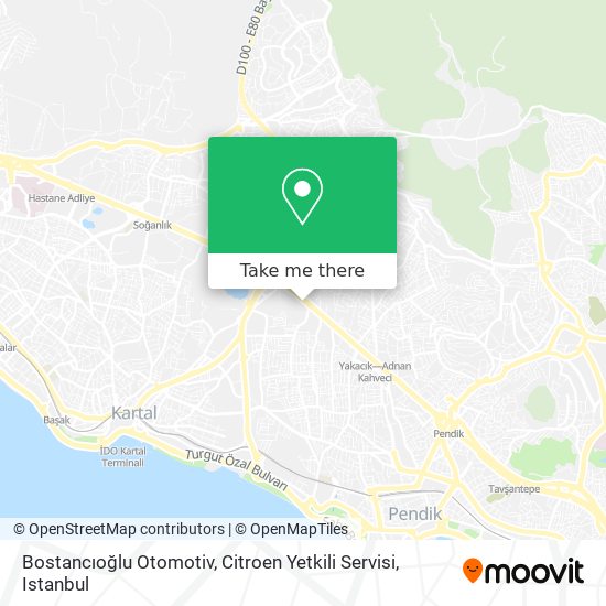 Bostancıoğlu Otomotiv, Citroen Yetkili Servisi map