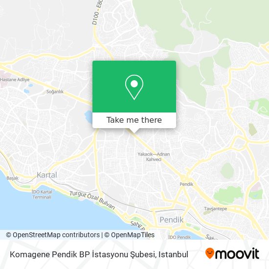 Komagene Pendik BP İstasyonu Şubesi map